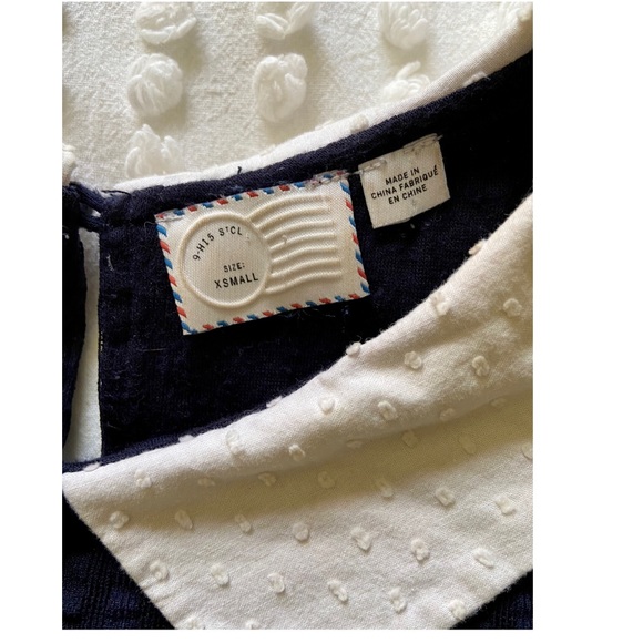 Anthropologie Postmark Sleeveless Peter Pan Collar Top XS - Picture 3 of 3